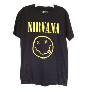 Nirvana Smiley Face Tee Graphic T shirt